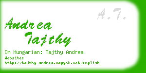 andrea tajthy business card